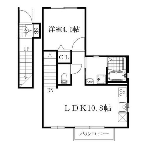 愛知県名古屋市熱田区明野町(アパート)の賃貸物件の間取り