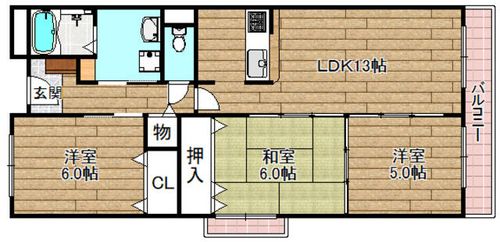 マンションヒット207の間取り