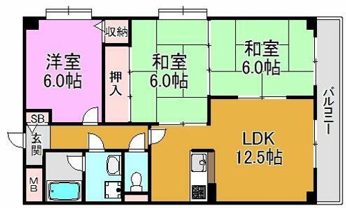 ラフィーネの間取り