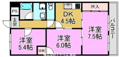 木の国ハイツの間取り
