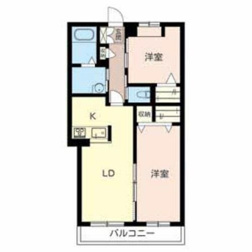 クレール北平野の間取り