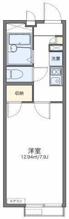 レオパレス富田林西の間取り