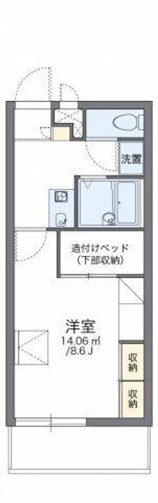 レオパレス平和の間取り