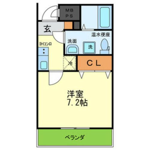 大阪府池田市天神2丁目(アパート)の賃貸物件の間取り