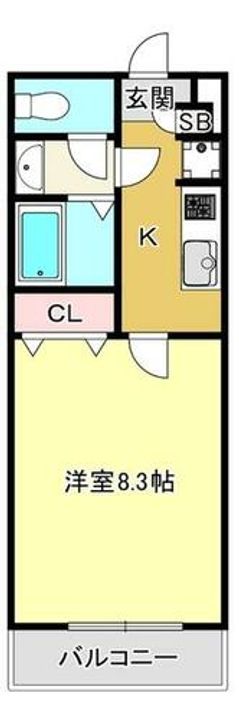 大阪府池田市井口堂1丁目(マンション)の賃貸物件の間取り