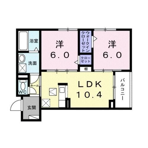 大阪府堺市堺区向陵東町2丁(アパート)の賃貸物件の間取り