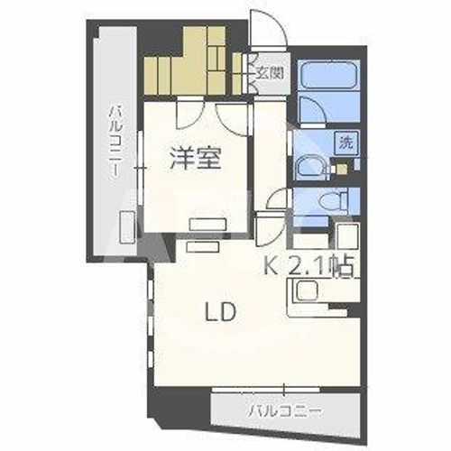 パークアクシス梅田の間取り