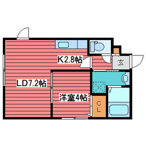 HOPE月寒中央 B棟の間取り