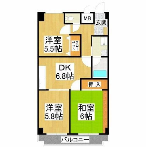 ピソ・キタノの間取り