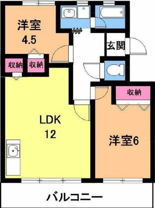 メイホーハイツ404の間取り