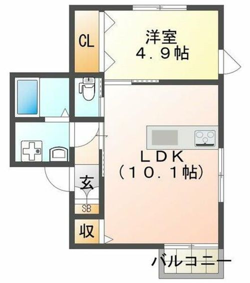 ウエスト大久保Ⅱの間取り