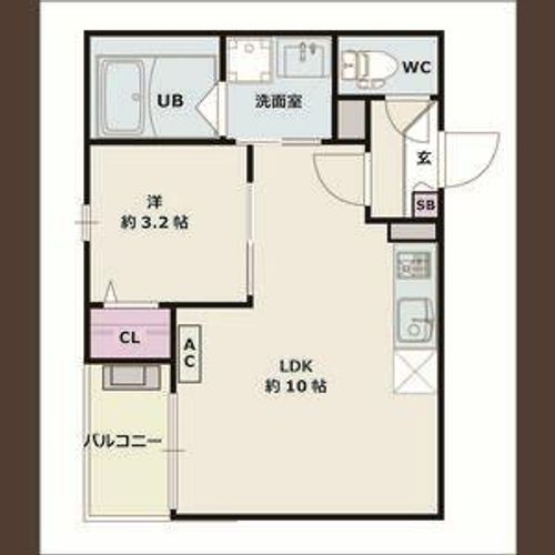 Jack komotohommachi Ⅰの間取り