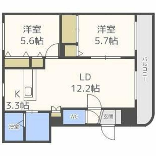 バーリントンコートⅠの間取り