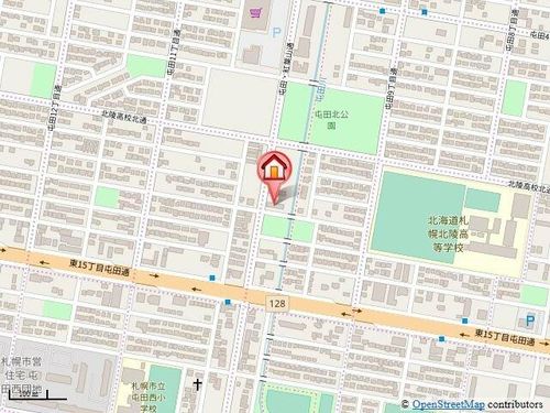 バーリントンコートⅠの地図