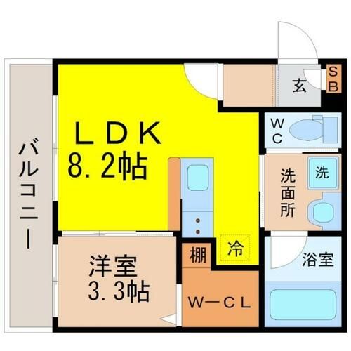 ジュネス桜駅前の間取り