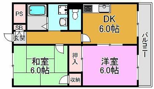 カルム東大阪の間取り