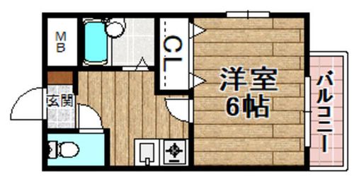川瀬マンション201の間取り