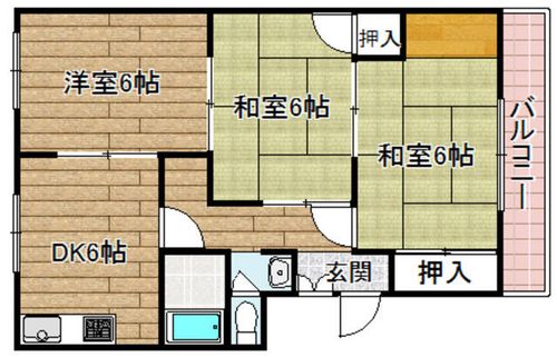 LEGAL MAISON津之江Ⅰ102の間取り