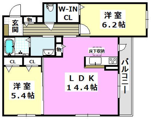 Prendre Aglaia(プランドールアグライア)の間取り