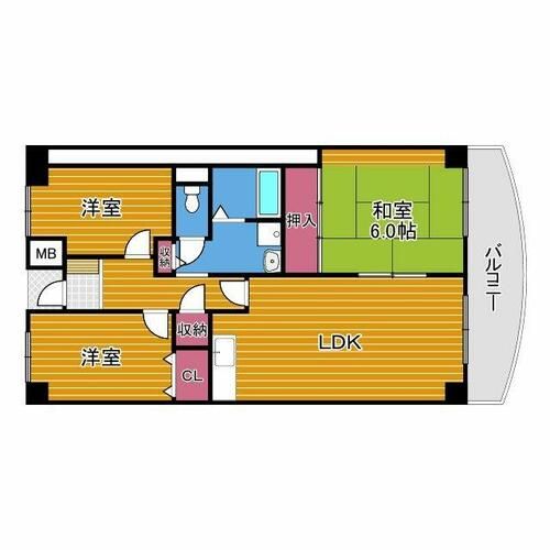 プレスト・コート壱番館の間取り