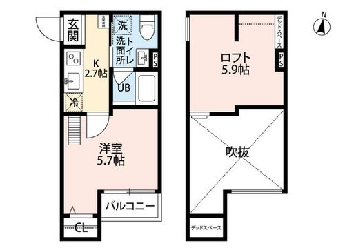 メゾンブラン北野田の間取り