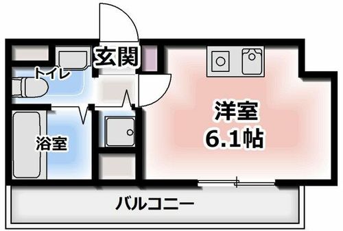 大阪府大東市中垣内2丁目(アパート)の賃貸物件の間取り