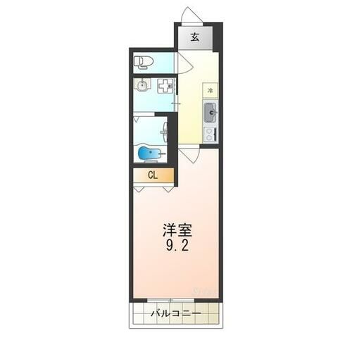 大阪府堺市西区鳳中町8丁(アパート)の賃貸物件の間取り