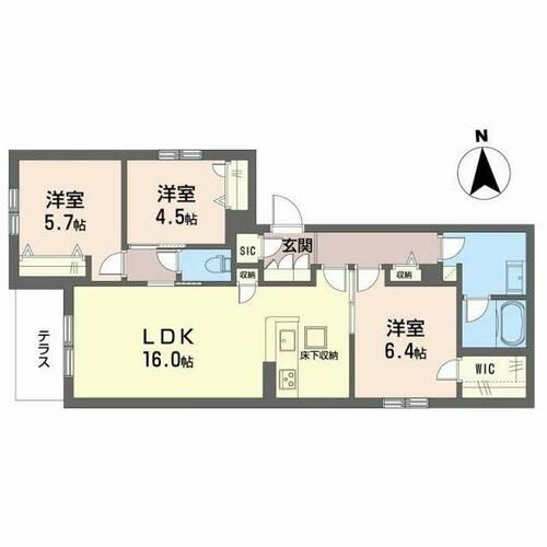 ラ ウェストの間取り