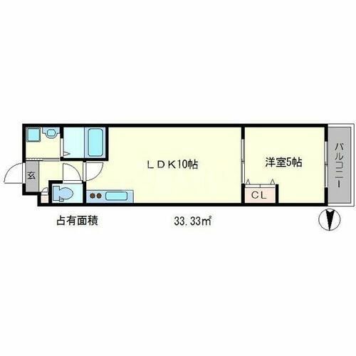 サクシード宝ヶ池の間取り