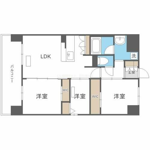 アーバネックス中崎町Ⅱの間取り