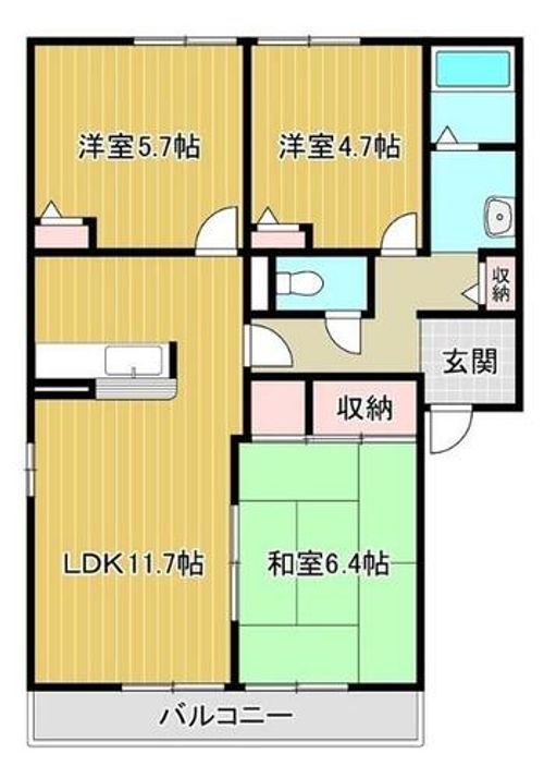 グリーンベル201の間取り