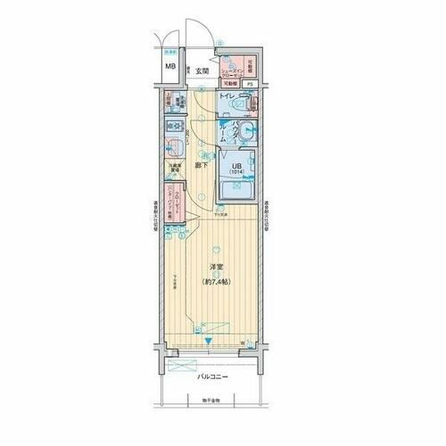 愛知県名古屋市中区新栄2丁目(マンション)の賃貸物件の間取り