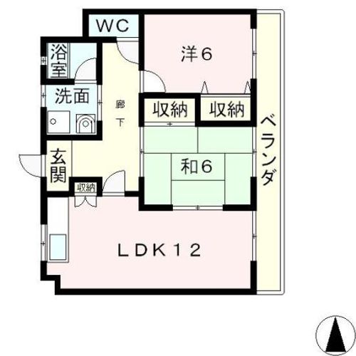 滋賀県大津市唐橋町(マンション)の賃貸物件の間取り