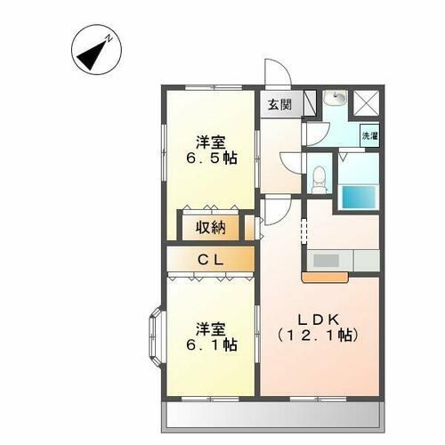 ビレッジアジキ203の間取り