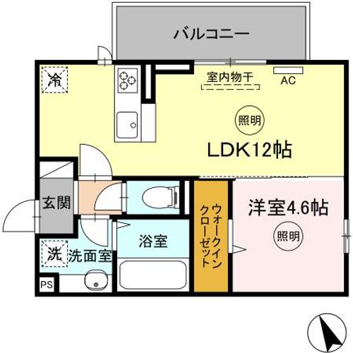 ストレイト葛葉の間取り