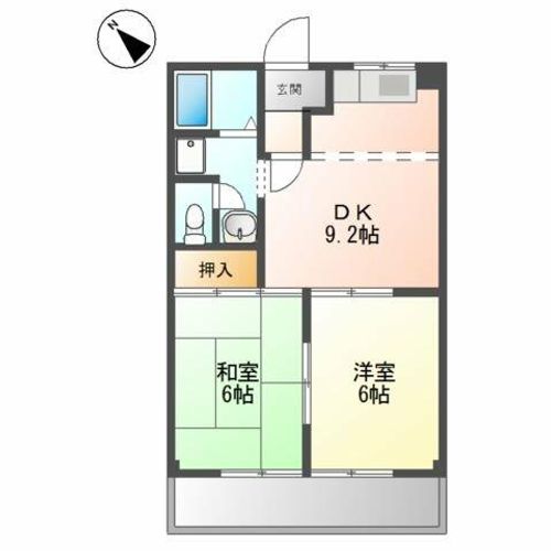 パレスさくらAの間取り