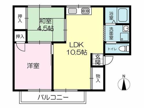 パールハイツ101の間取り