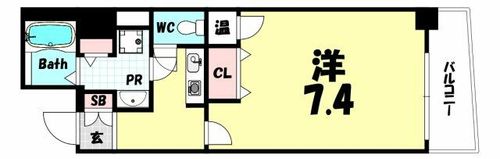 アスヴェル神戸元町の間取り