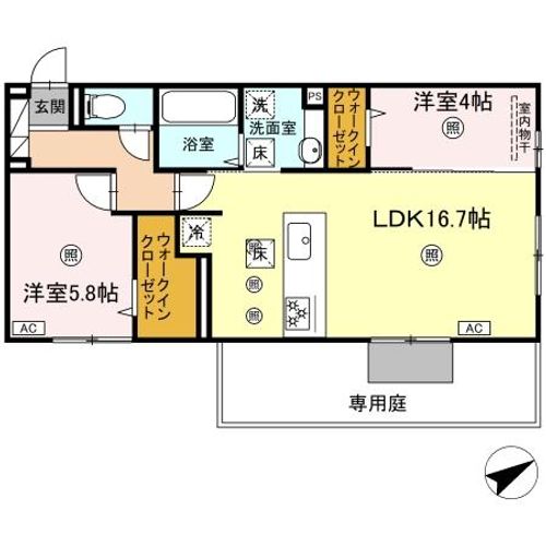 アピアランス中井の間取り