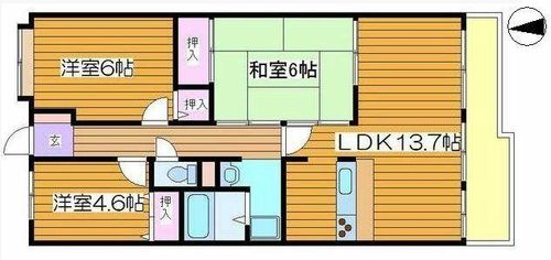 エンブレイス姫路下寺町1108の間取り