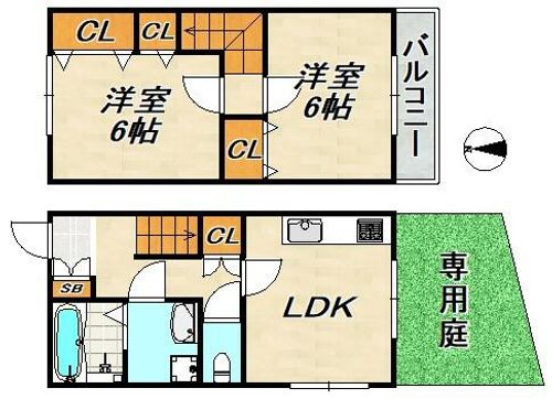 兵庫県神戸市須磨区妙法寺字池ノ内(一戸建)の賃貸物件の間取り