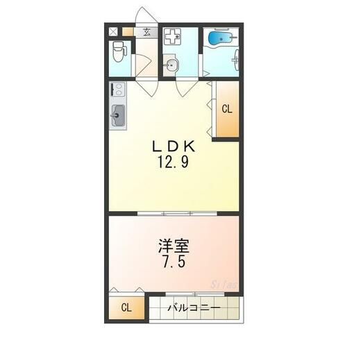 大阪府堺市西区鳳中町4丁(アパート)の賃貸物件の間取り