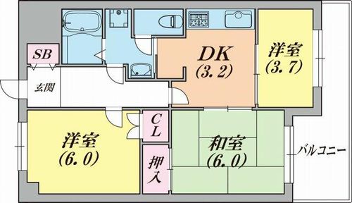 兵庫駅前アーバンライフの間取り