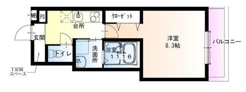 大阪府大阪市平野区長吉長原4丁目(アパート)の賃貸物件の間取り