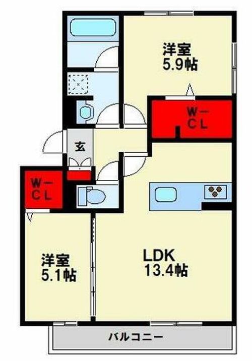 D-ROOM前田の間取り