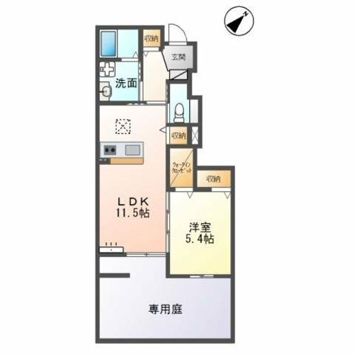 コーポ山内 伍番館の間取り