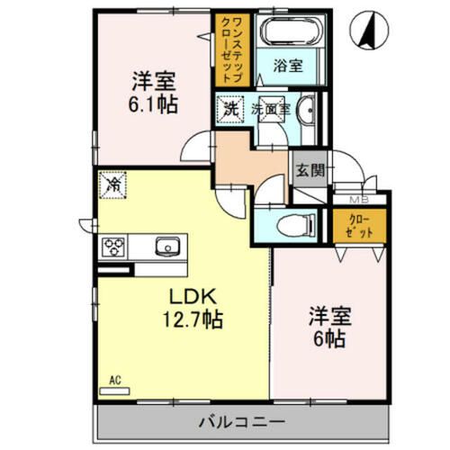 ヌカタコルンSの間取り