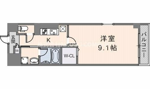 サンプラザ新石切駅前201の間取り