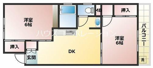 兵庫県尼崎市南塚口町8丁目(マンション)の賃貸物件の間取り