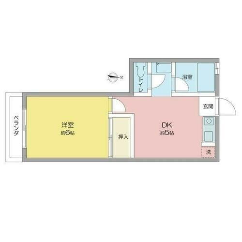 愛知県名古屋市千種区南明町2丁目(マンション)の賃貸物件の間取り